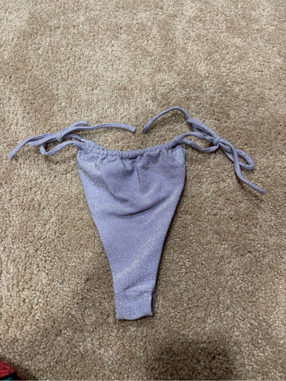 H&M Sparkle Lilac Tie-Side Bikini Bottom